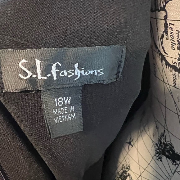 SL Fashions Plus Size Sleeveless Party Dress - Picture 8 of 9